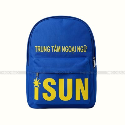 Mẫu balo trung tâm ngoại ngữ ISUN 1