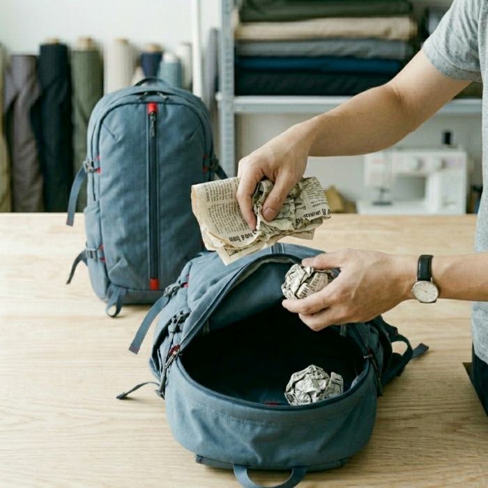 Giấy báo là cách khử mùi balo mới mua an toàn, hiệu quả nhất