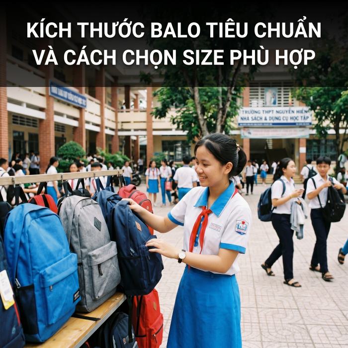 kích thước balo tiêu chuẩn và cách chọn size phù hợp