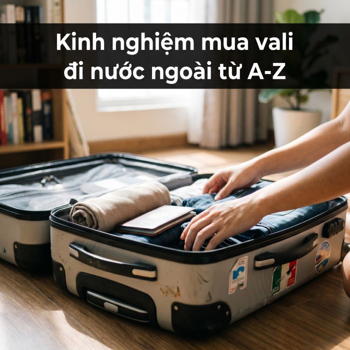 kinh nghiệm mua vali đi nước ngoài từ a-z