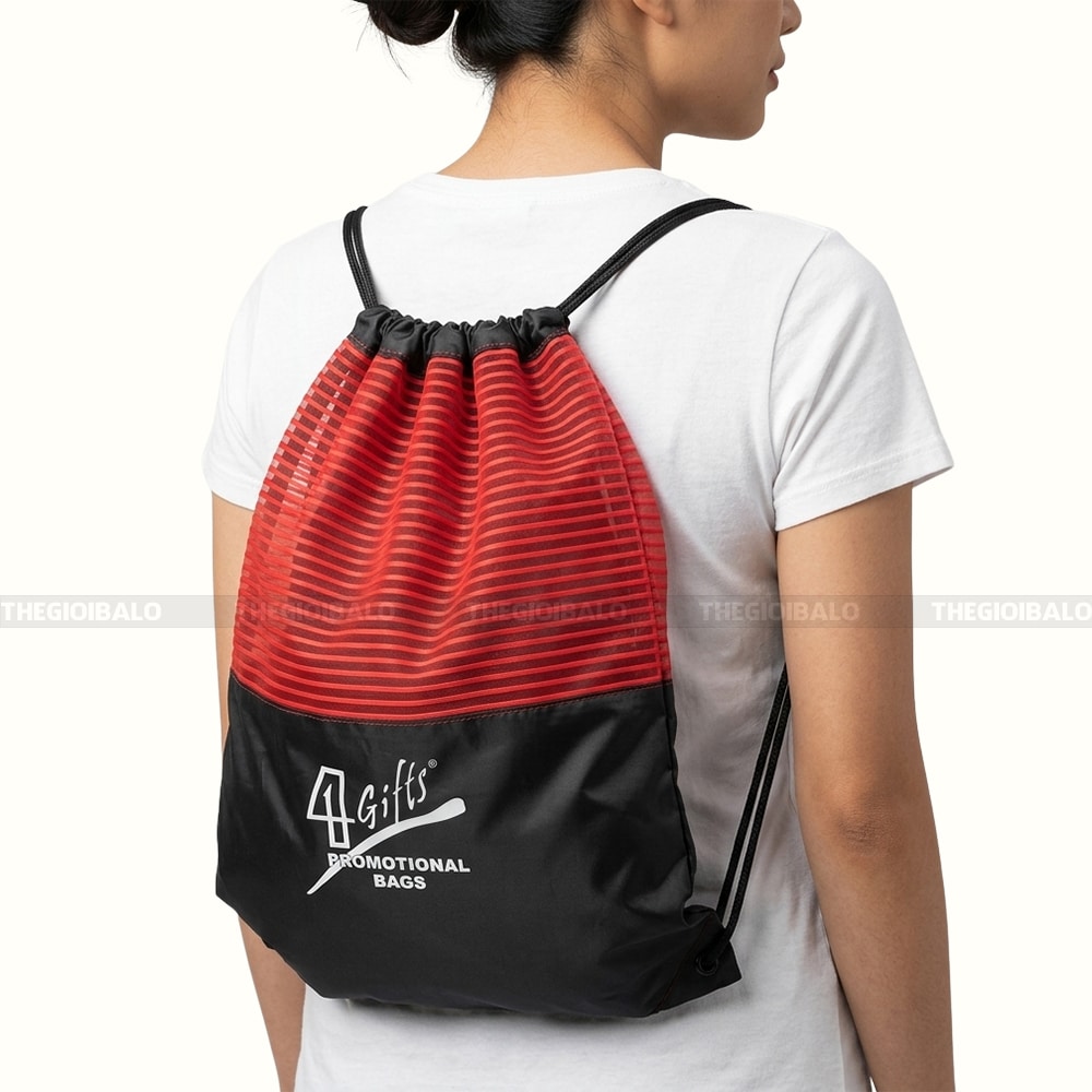 May balo dây rút quà tặng in logo doanh nghiệp 1