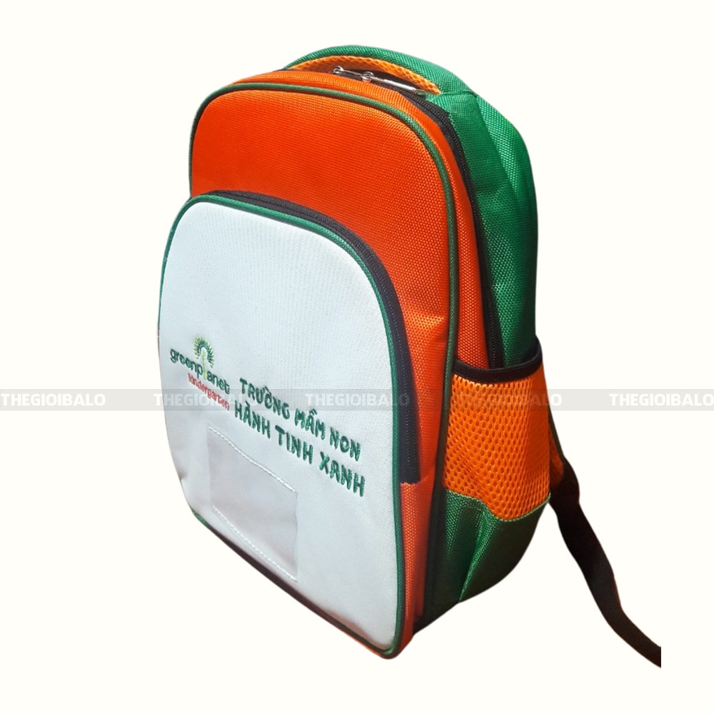May balo trường mầm non Hành Tinh Xanh 2