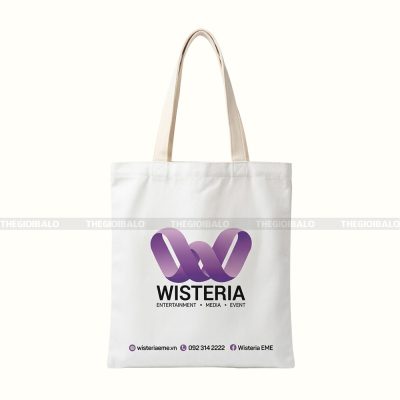 May túi tote theo yêu cầu in logo quảng cáo 4