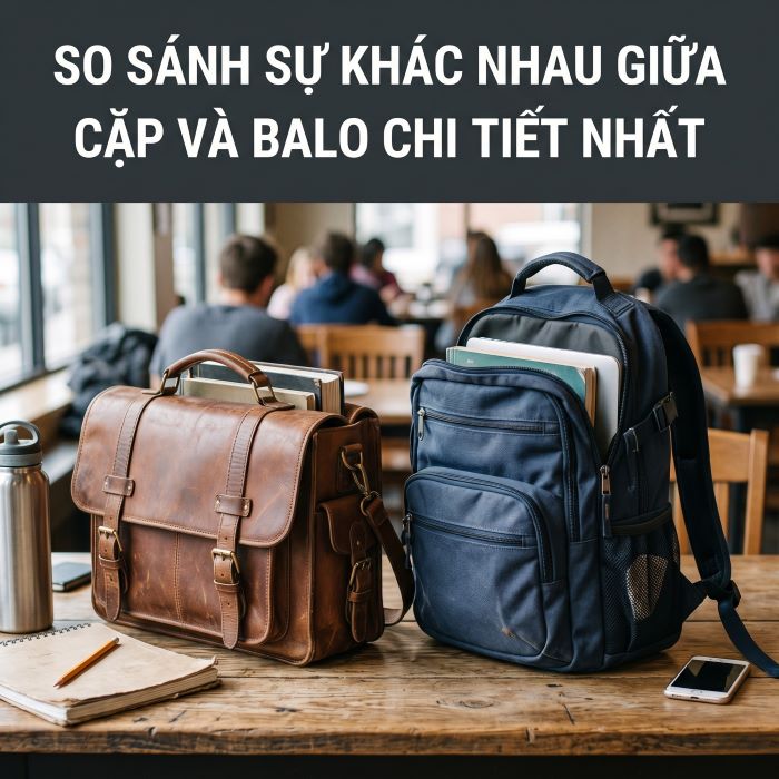 so sánh sự khác nhau giữa cặp và balo chi tiết nhất