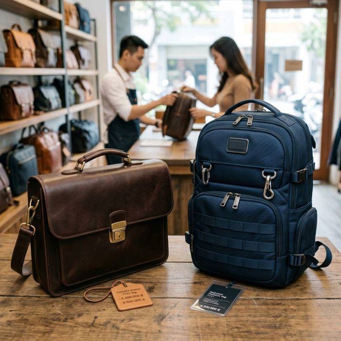 So sánh sự khác nhau giữa cặp và balo về mức giá