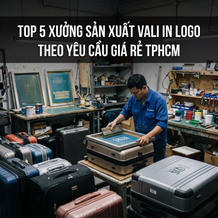 top 5 xưởng sản xuất vali in logo theo yêu cầu giá rẻ tphcm