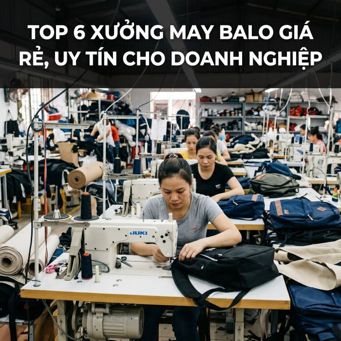 top 6 xưởng may balo giá rẻ uy tín cho doanh nghiệp
