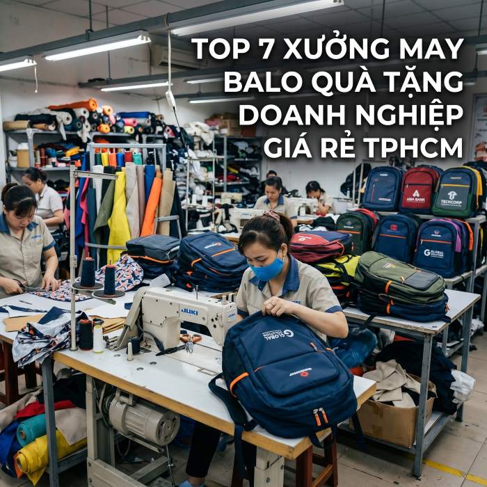top 7 xưởng may balo quà tặng doanh nghiệp giá rẻ tphcm